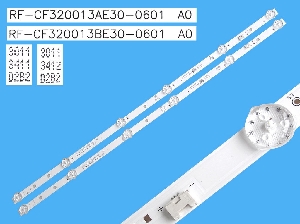 LED podsvit 550mm sada Vestel 23844039 celkem 2 pásky / DLED TOTAL ARRAY RF-CF32013AE30-0601A0  / 30113411 + 30113412