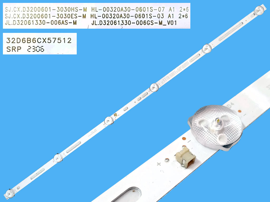 LED podsvit 575mm, 6LED / LED Backlight 575mm - 6DLED, HL-00320A30-0601S-07 A1 / 3080532Z10DTZ002