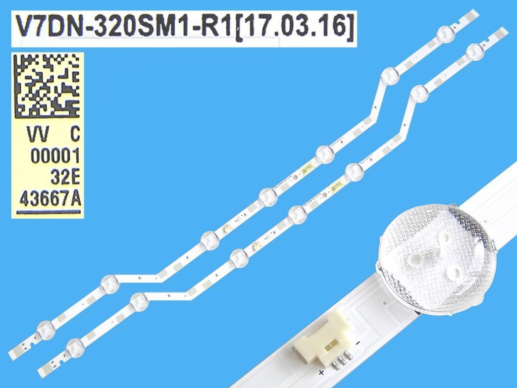 LED podsvit 620mm sada Samsung V7DN-320SM1-R1 celkem 2 kusy/ LED Backlight  BN96-43667A