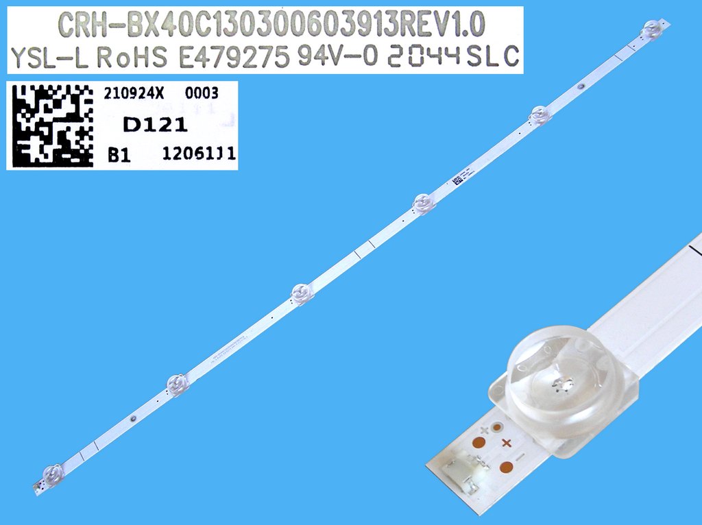 LED podsvit 720mm, 6LED / LED Backlight 720mm - 6DLED  CRH-BX40C130300603913REV1.0 / 210924X / D121