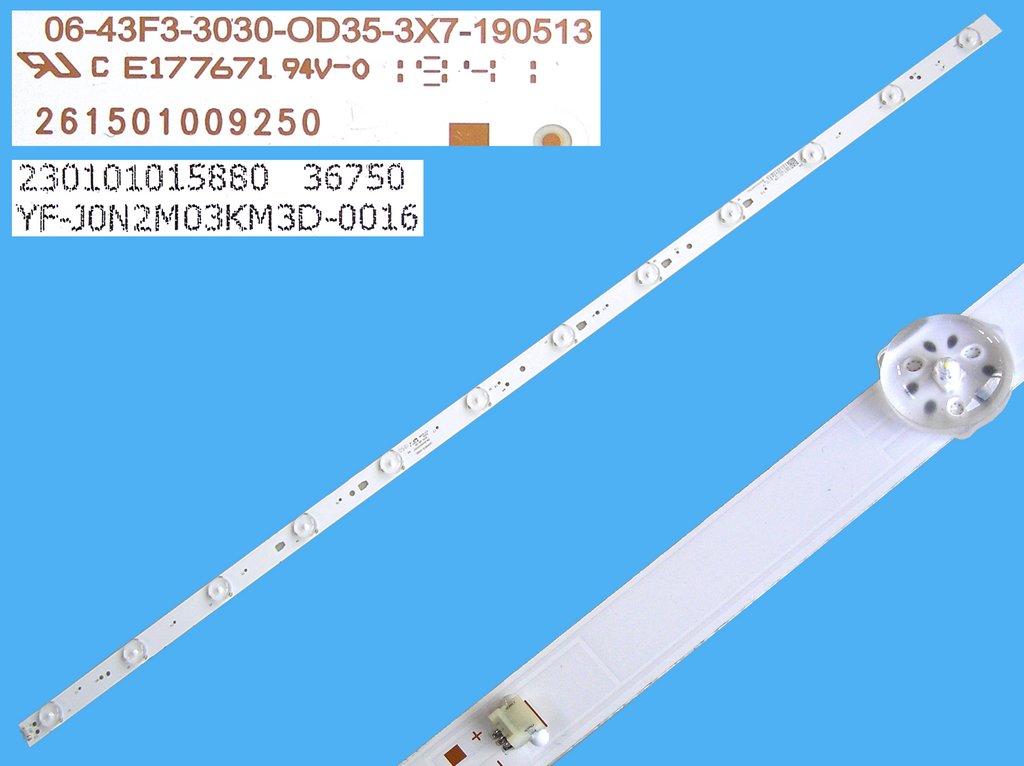 LED podsvit 800mm, 7LED / LED Backlight 800mm - 7DLED, 261501009250  / 06-43F3-3030-OD35-3X7-190513 / YF-J0N2M03KM3D-0016