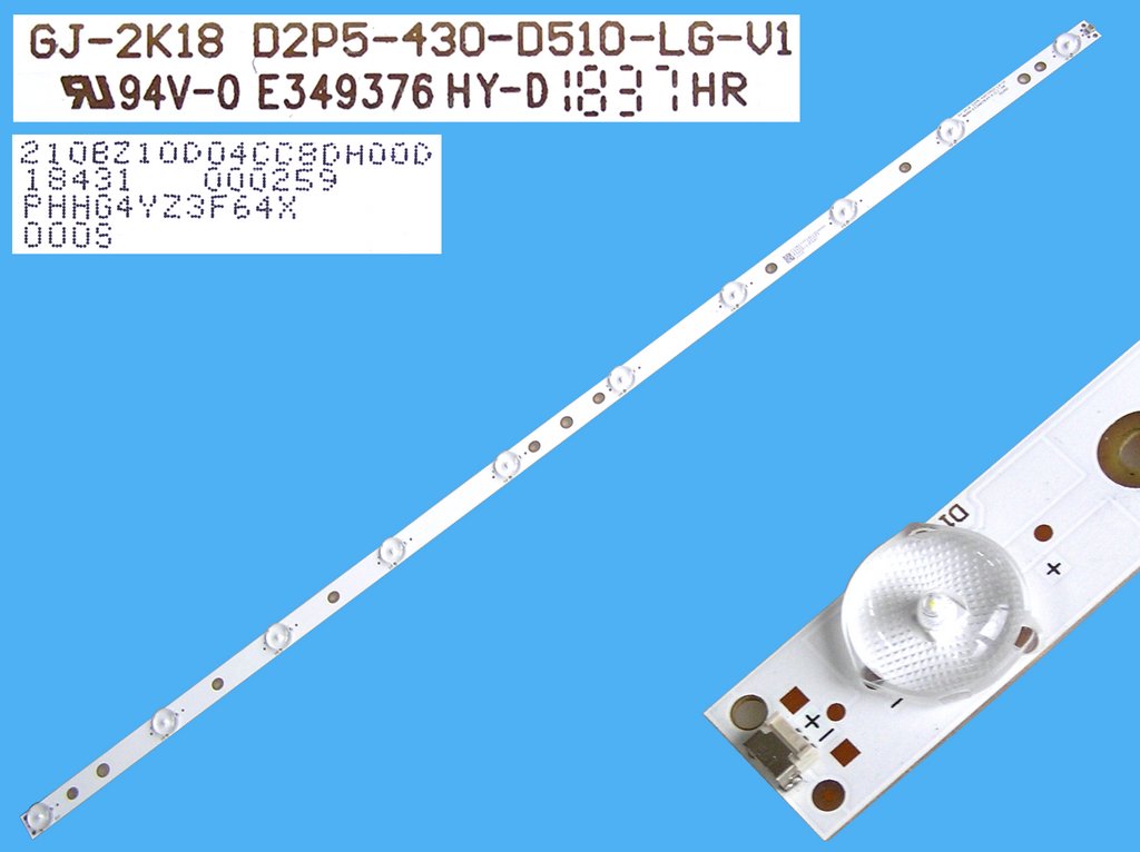 LED podsvit 850mm, 10LED / LED Backlight 850mm - 10 D-LED  GJ-2K18 D2P5-430-D510-LG-V1 01U50 / 210BZ10D04CC8DH00D
