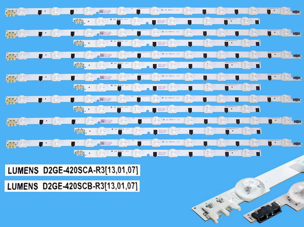 LED podsvit 880mm sada Samsung 14LED / LED Backlight mm - 9 D-LED, BN96-25306A + BN96-25307A / D2GE-420SCA-R3 +  D2GE-420SCB-R3