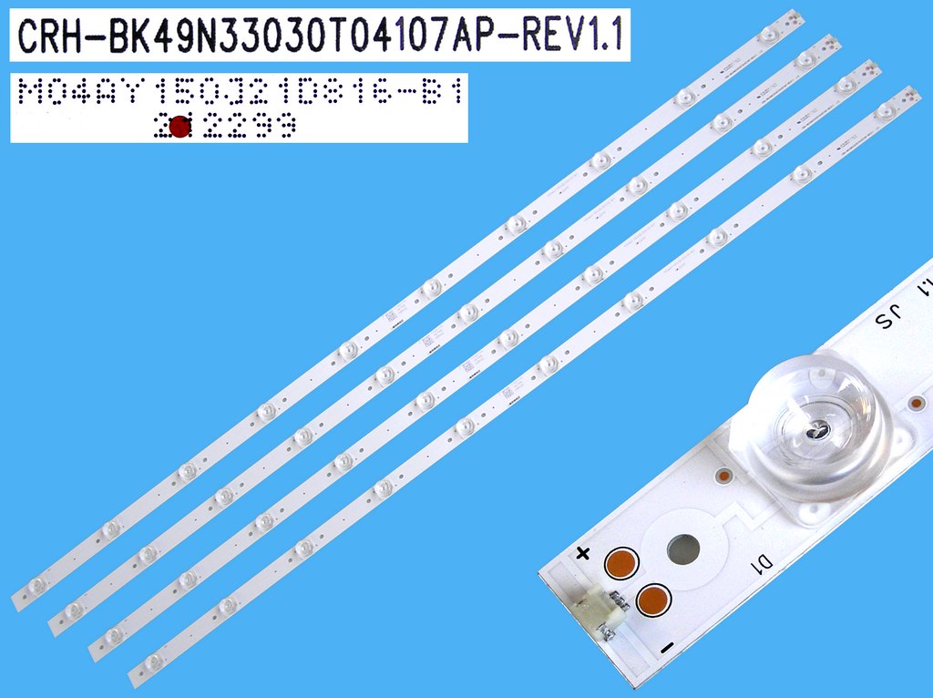 LED podsvit 960mm sada Hisense BK49N33 celkem 4 kusy / LED Backlight 960mm  CRH-BK49N33030T04107AP-REV1.1 / M04AY150J21D816-B1