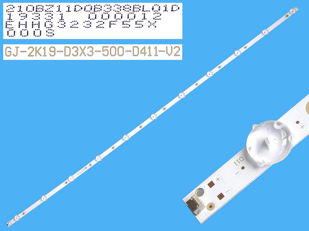 LED podsvit 970mm, 11LED / LED Backlight 970mm - 11 D-LED, GJ-2K19-D3X3-500-D411-V2 / 20BZ11D0B338BL01D