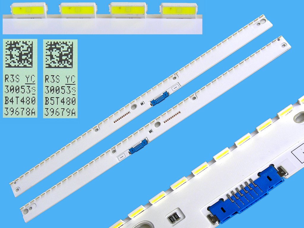 LED podsvit EDGE 465mm sada Samsung 43" / LED Backlight edge 600mm - 48 + 48 LED  BN96-39678A + BN96-39679A