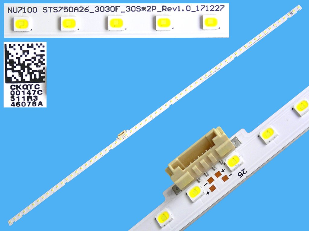 LED podsvit EDGE 545mm / LED Backlight edge 546mm - 60 LED  BN96-46078A / STS750A26_3030F_30S*2P