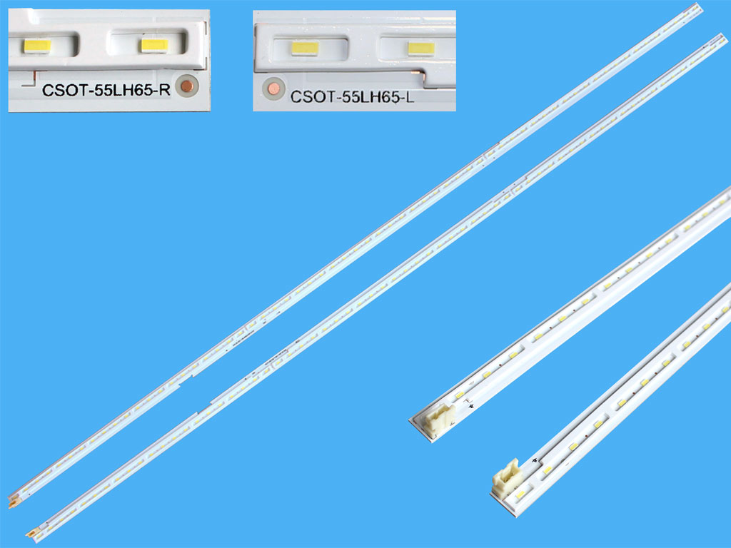 LED podsvit EDGE 602mm sada LG celkem 2 kusy/ LED Backlight edge 1204mm - 126 LED LG innotek 55LH65 / 1707PKG SJC 126EA REV10 / AGF79080601