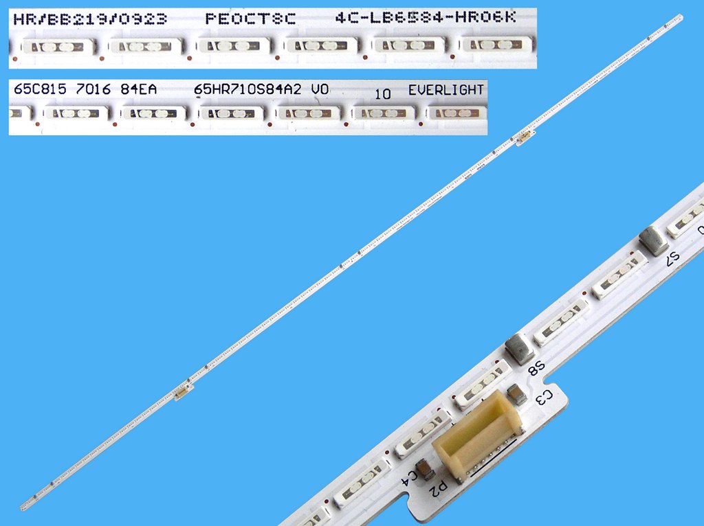LED podsvit EDGE 705mm sada Thomson, TCL celkem 2ks / LED Backlight edge 705mm - 84 LED náhrada za 4C-LB6584-HR06K / 65C815 7016 84EA / 65HR710S84A2 V0