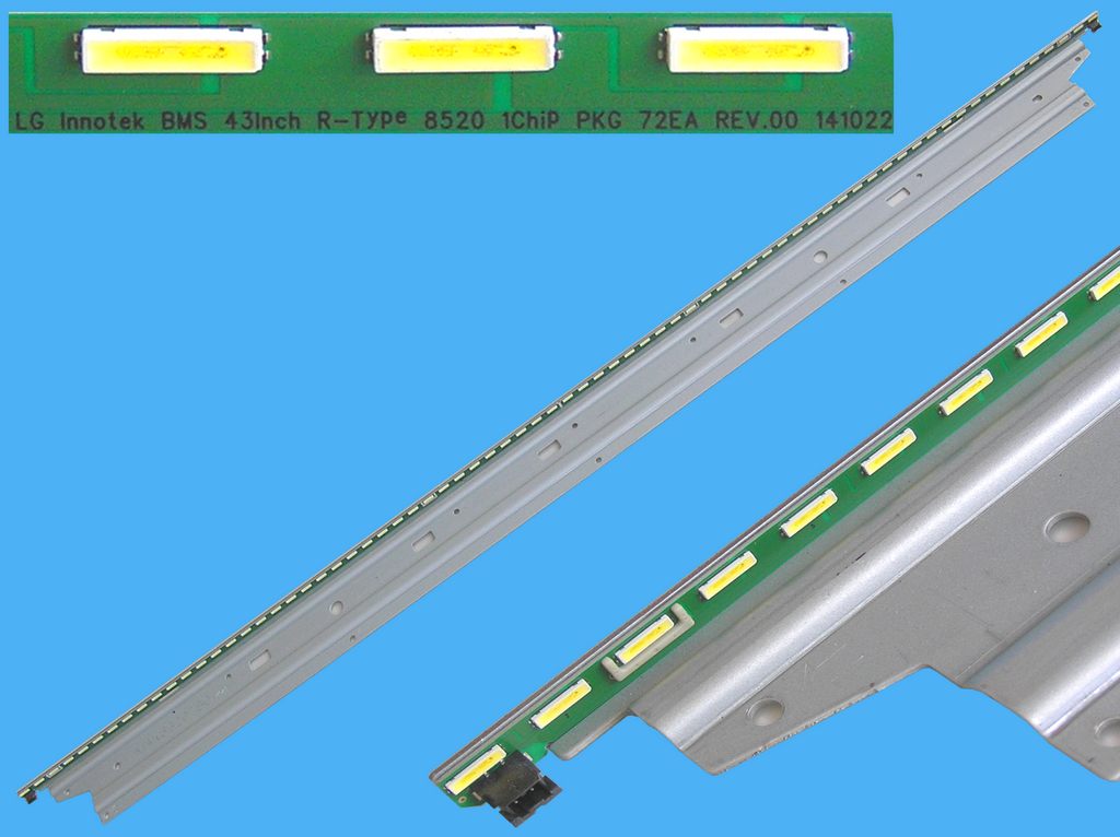 LED podsvit EDGE 943mm / LED Backlight edge 2x470mm - 72 LED  LG Innotek BMS 43inch 8520 PKG 72EA REV.00