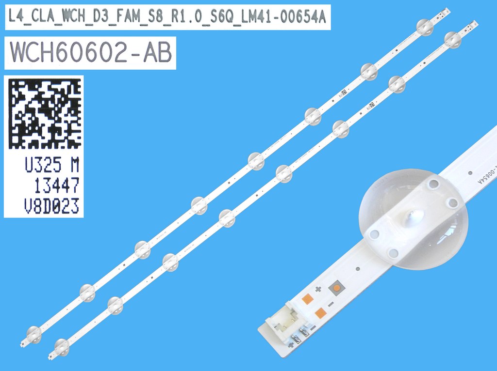 LED podsvit sada 815mm Grundig celkem 2 pásky / DLED Backlight Trident Arcelik_43_Clarity LM41-00654A /  L4_CLA_WCH_D3_FAM_S8_R1.0_S6Q_LM41-00654A / WCH60601-AB / WCH60602-AB