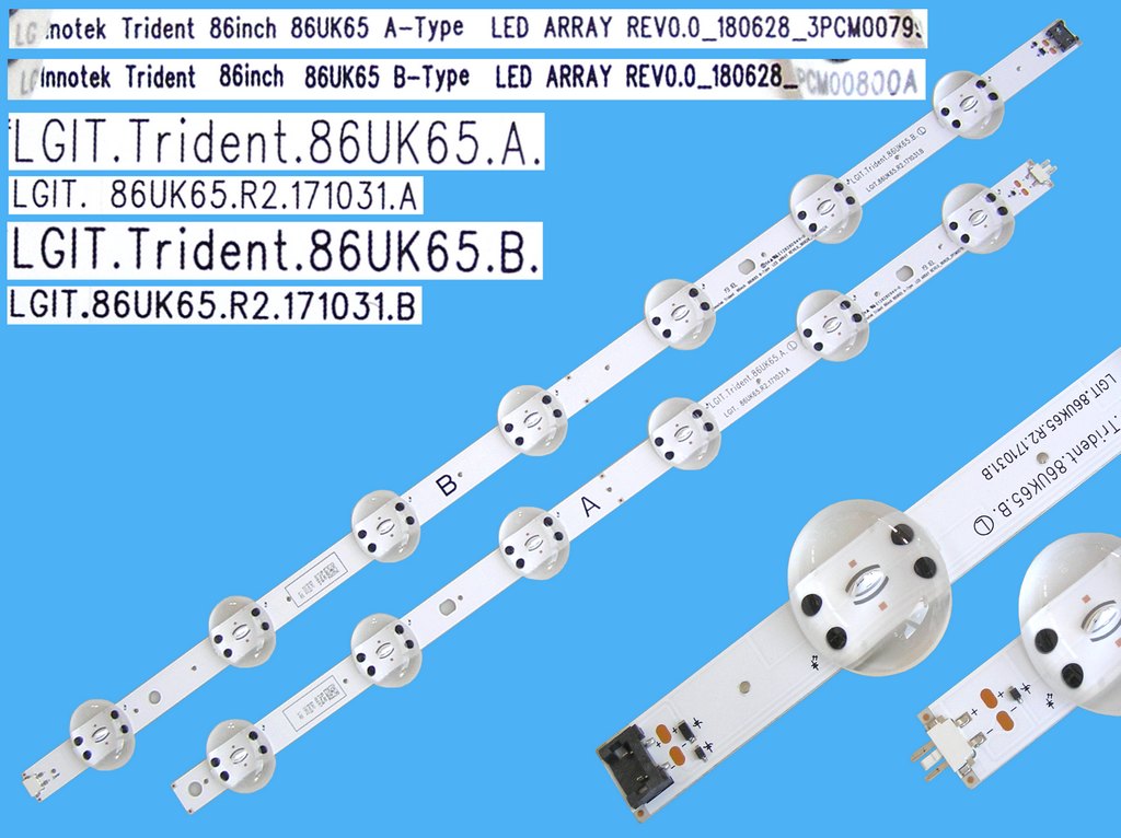 LED podsvit sada LG Trident 86UK65A + 86UK65B / LED Backlight 962mm - 13 D-LED  3PCM00799 + 3PCM00800A