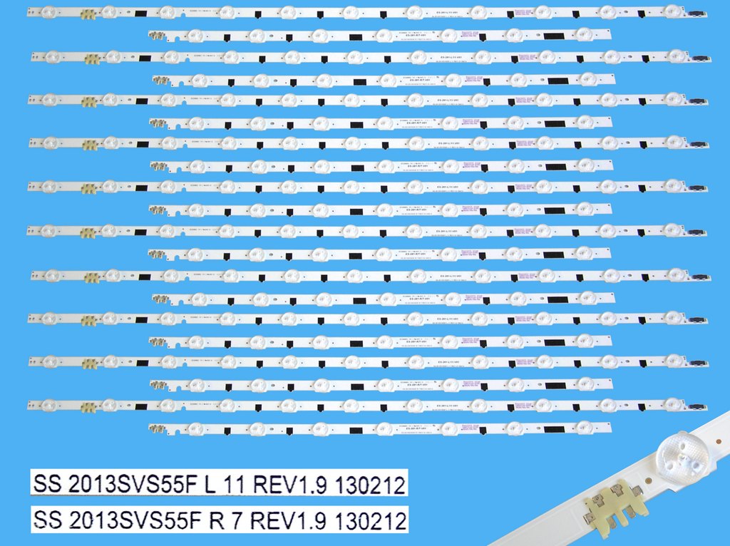 LED podsvit sada Samsung 55" celkem 20 pásků / DLED TOTAL ARRAY BN96-25312A + BN96-25313A / D2GE-550SCA-R3 + D2GE-550SCB-R3 