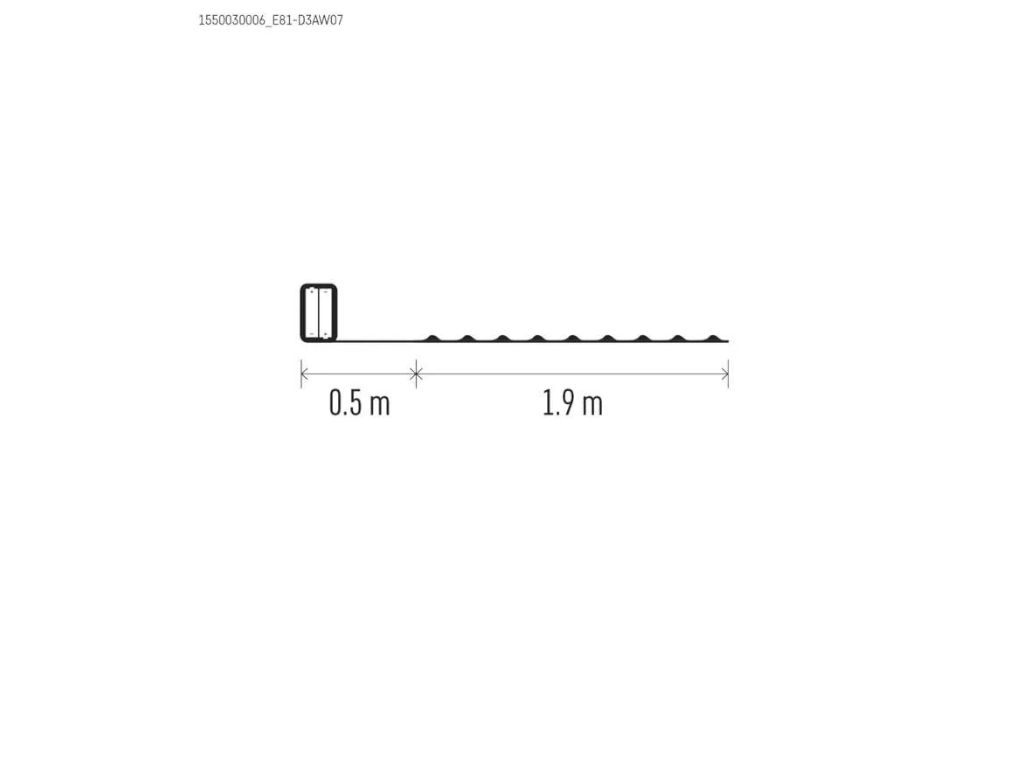 LED vánoční nano řetěz, 1,9 m, 2x AA, vnitřní, teplá bílá, časovač