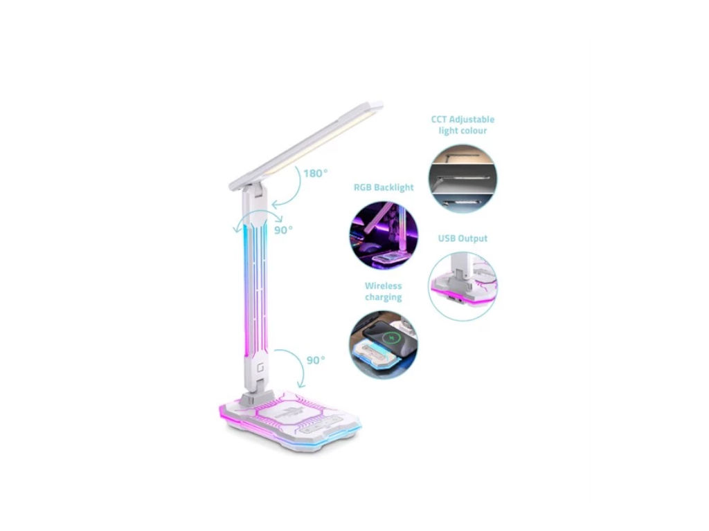 Lampa stolní GETI GTL106W s RGB podsvícením