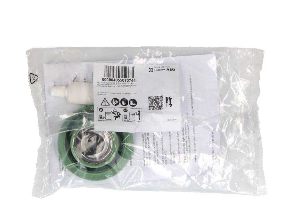 Ložiskový domek do pračky, kompletní, pravý 4055070744 ELECTROLUX / AEG, originál
