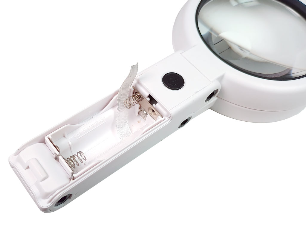 Lupa ruční se stojánkem a osvětlením 8 LED FS75RC, zvětšení 5x a 11x