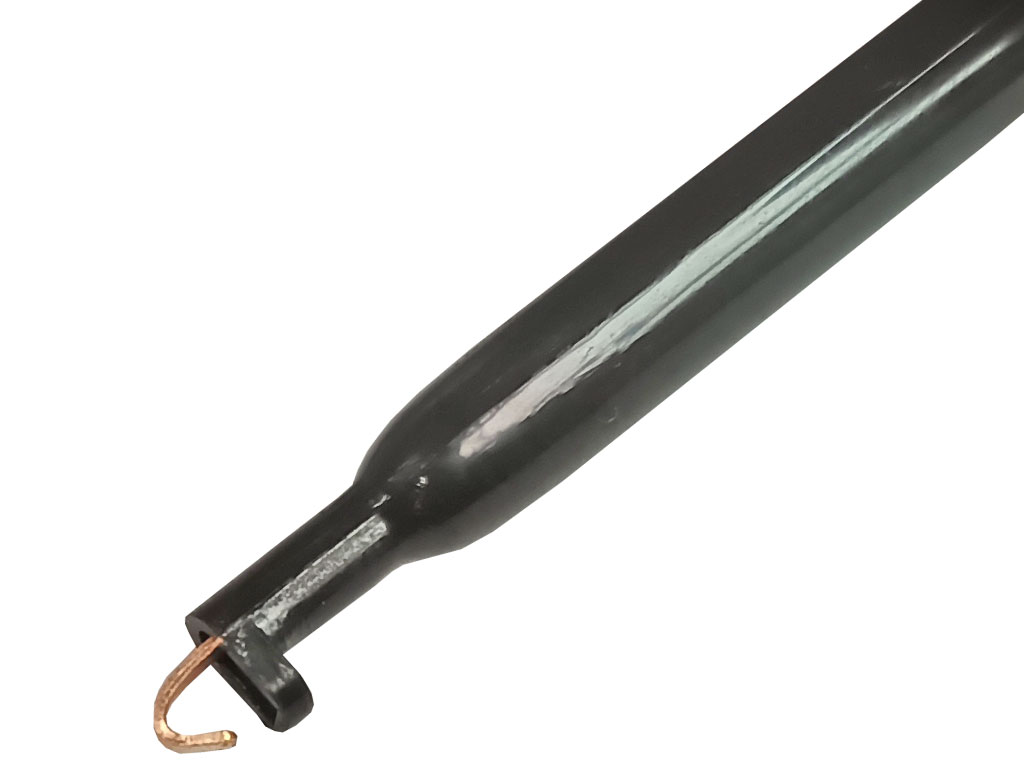 Měřicí hrot s háčkem - černý  ICC16A-B