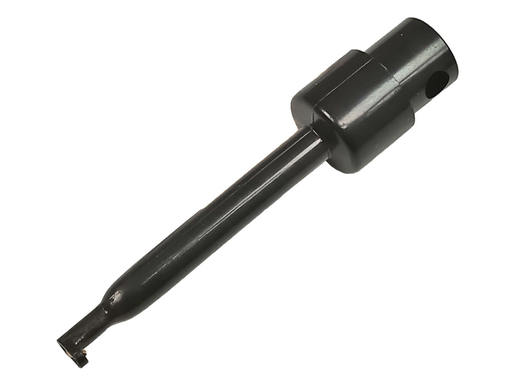 Měřicí hrot s háčkem - černý  ICC16A-B