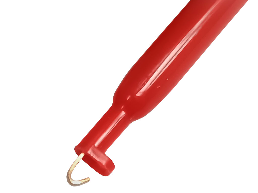 Měřicí hrot s háčkem - červený  ICC16A-R