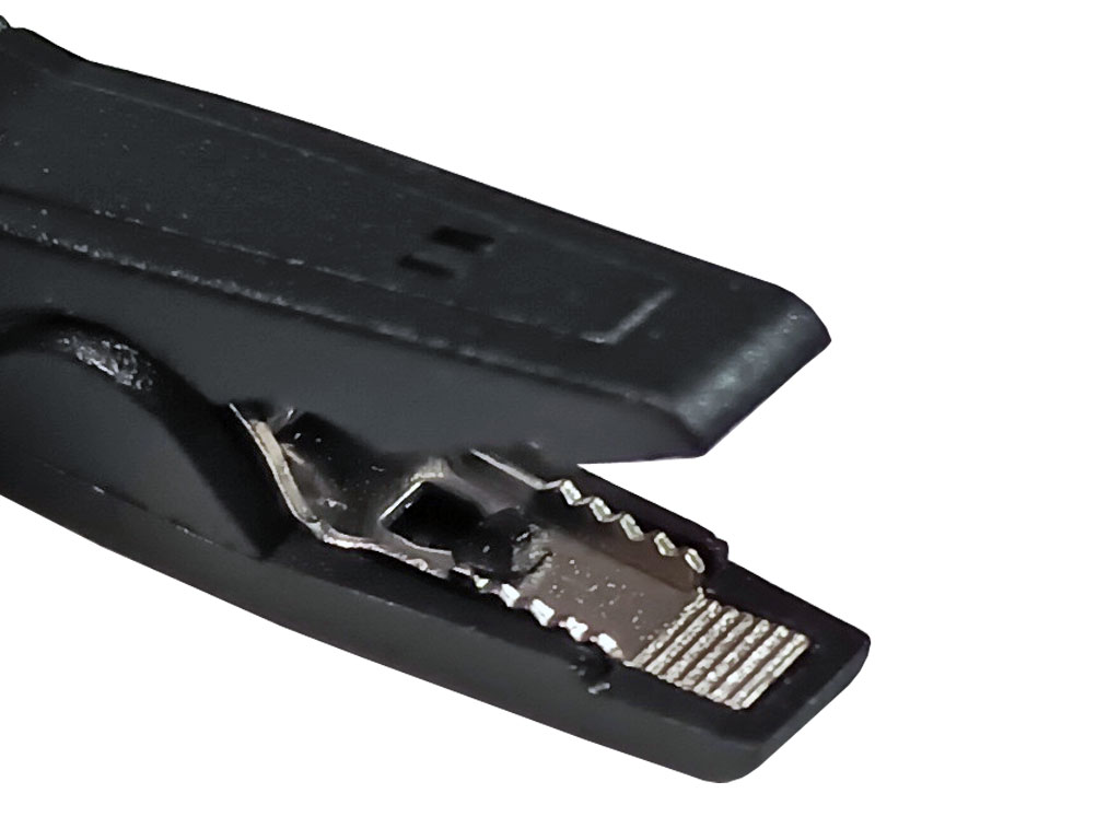 Měřicí krokodýlek MA1 s kleštinou - černý