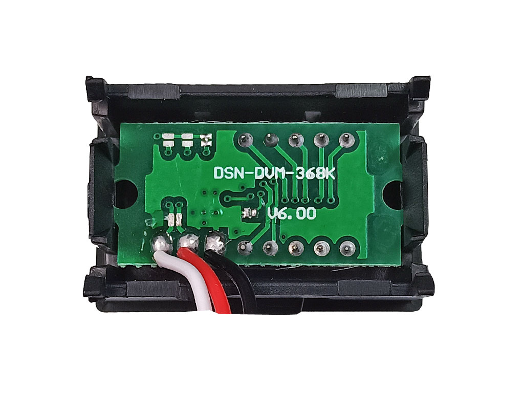 Měřidlo digitální panelové 0 - 30V LED displej voltmetr 3 místný displej - červený