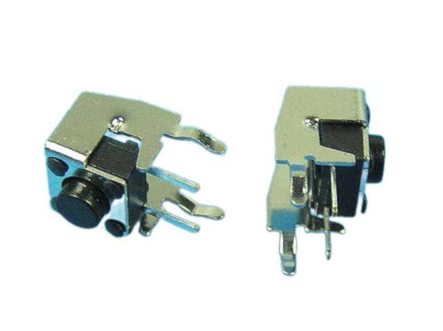 Mikrotlačítko 6 x 6mm - 4,3mm výška,  na stojato