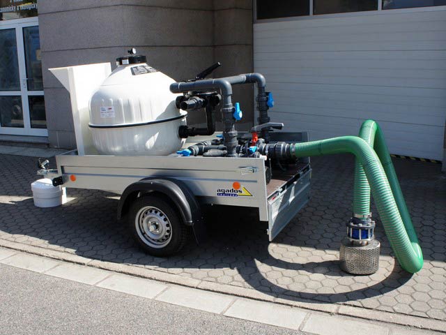 Mobilní filtrace k nádržím a přírodním koupalištím