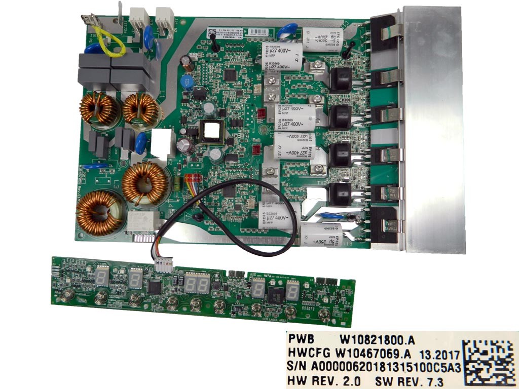 Modul elektroniky indukční varná deska Whirlpool ACM 750/BA  W21501329400 + W10821800.A