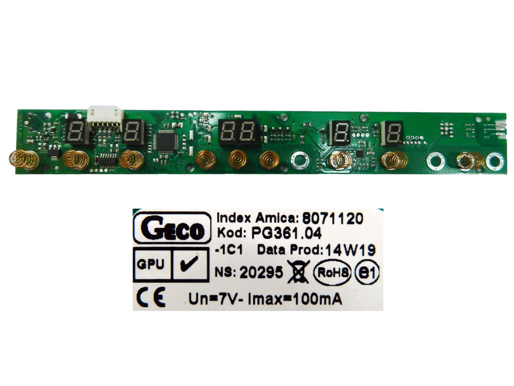 Modul elektroniky ovládání indukční varná deska Amico 8071120, PG361.04  