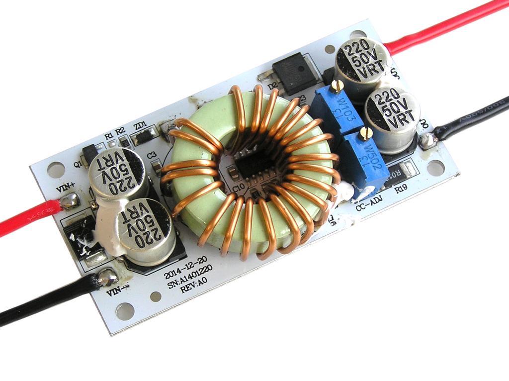 Modul nastavitelného zdroje  STEP-UP 10 - 40V / 11 - 50V / 150W  max 6A univerzální použití