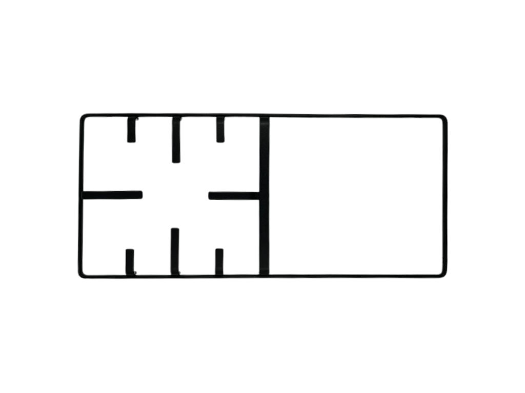 Mřížka vařidlová 22,5 x 50,5cm