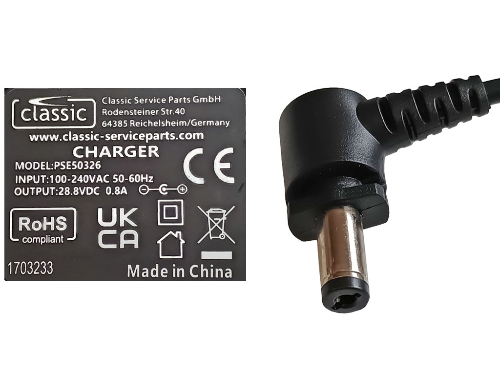 Nabíjecí adaptér pro vysavač  SHARK 28.8V / 0.8A PSE50326 EU