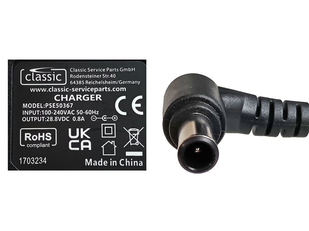 Nabíjecí adaptér pro vysavač  SHARK 28.8V / 0.8A PSE50367 EU