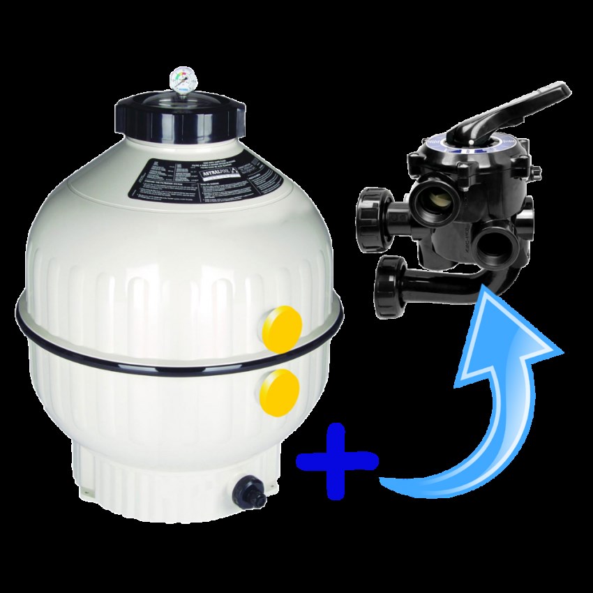 Nádoba filtrační CANTABRIC D 500,   9m3/hod, 11/2", pro boční ventil