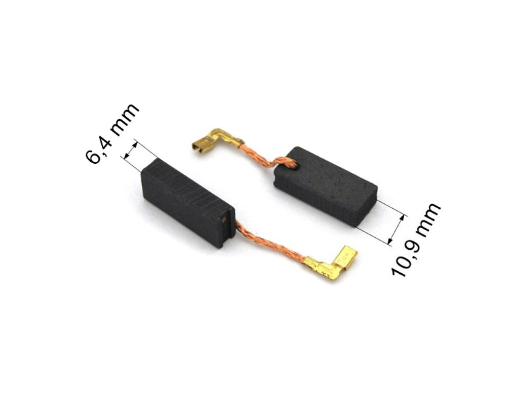 Náhradní uhlíky Makita 6.4 x 10.9 x 24.7 mm, sada 2ks, Makita CB350, 194160-9 (CB 351, 197245-0), uhlíky do elektromotorů