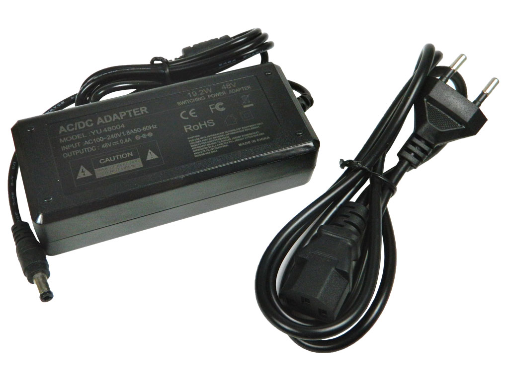 Napaječ univerzální impulzní 48V / 0,4A 20W výstupní konektro 5,5 x 2,5 mm 