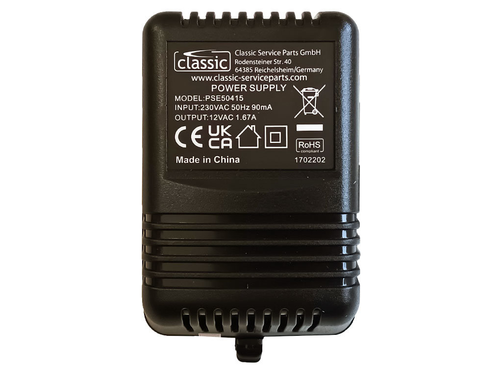 Napaječ univerzální trafo 12V AC / 1.67A, konektor 5.5x2.1mm