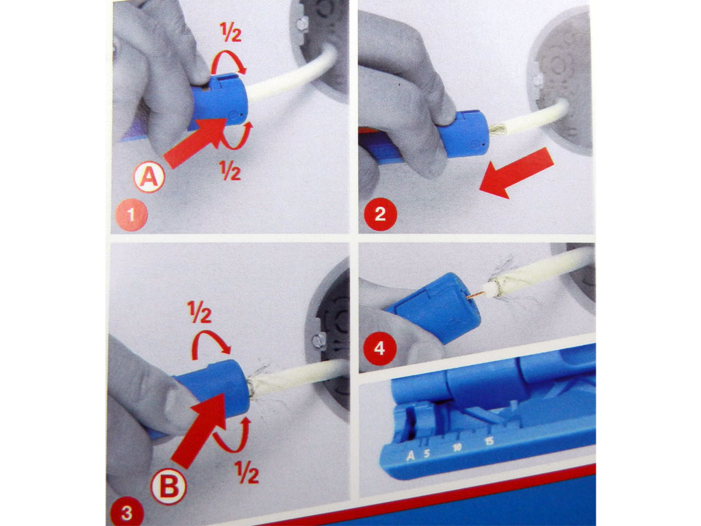 Odstraňovač izolace - koaxialu COAX STIPPER WEICON No.2
