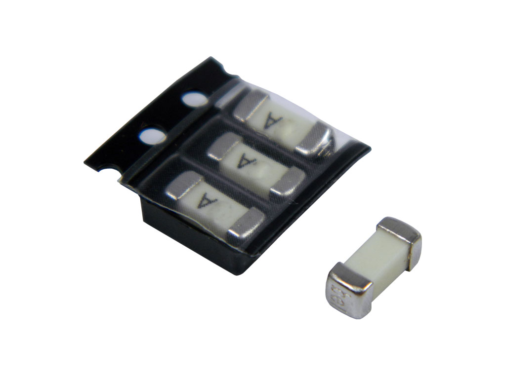 Pojistka: tavná; 1A; 125VAC; 125VDC; zpožděná; keramická; SMD; mosaz