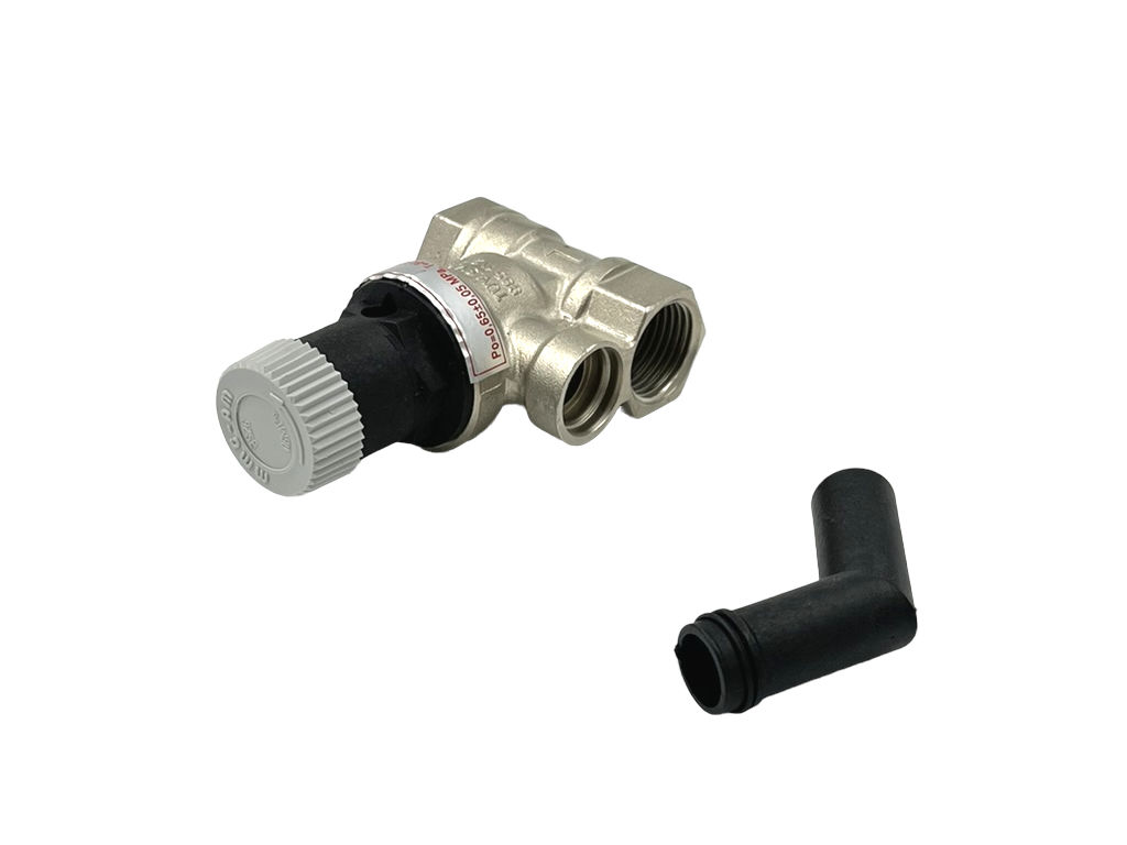 Pojistný ventil 1/2" 6 bar, vnitřní - vnitřní závit, 55mm délka