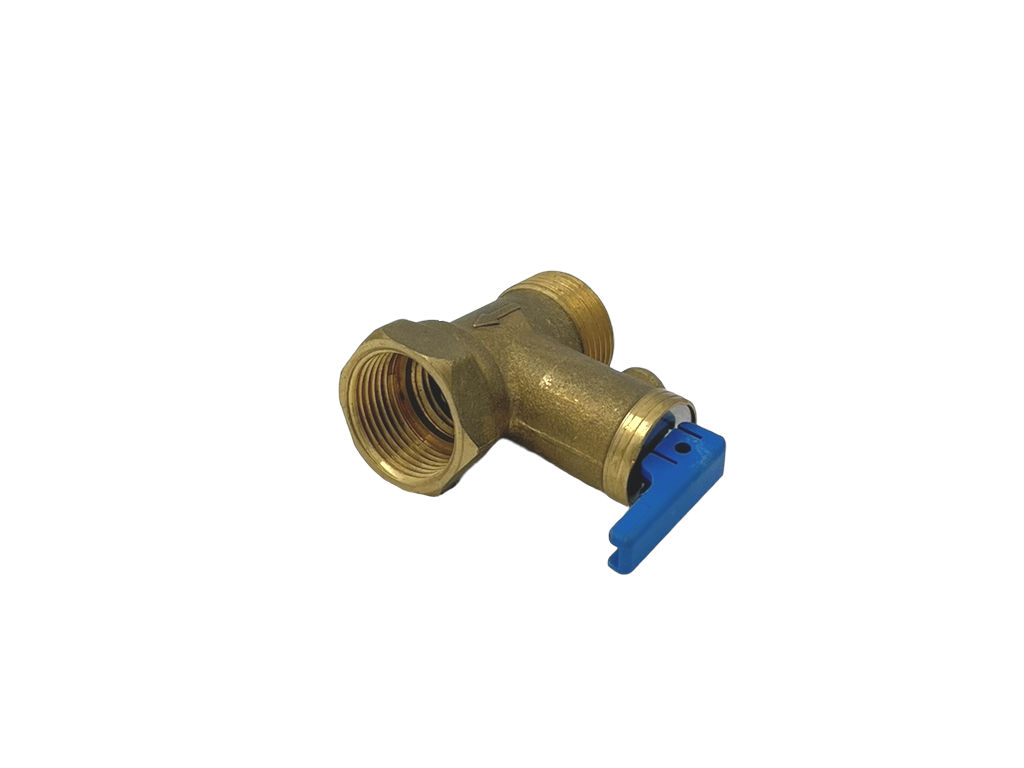 Pojistný ventil 3/4" 6,7 bar, s páčkou, vnitřní - vnější závit, 55mm délka