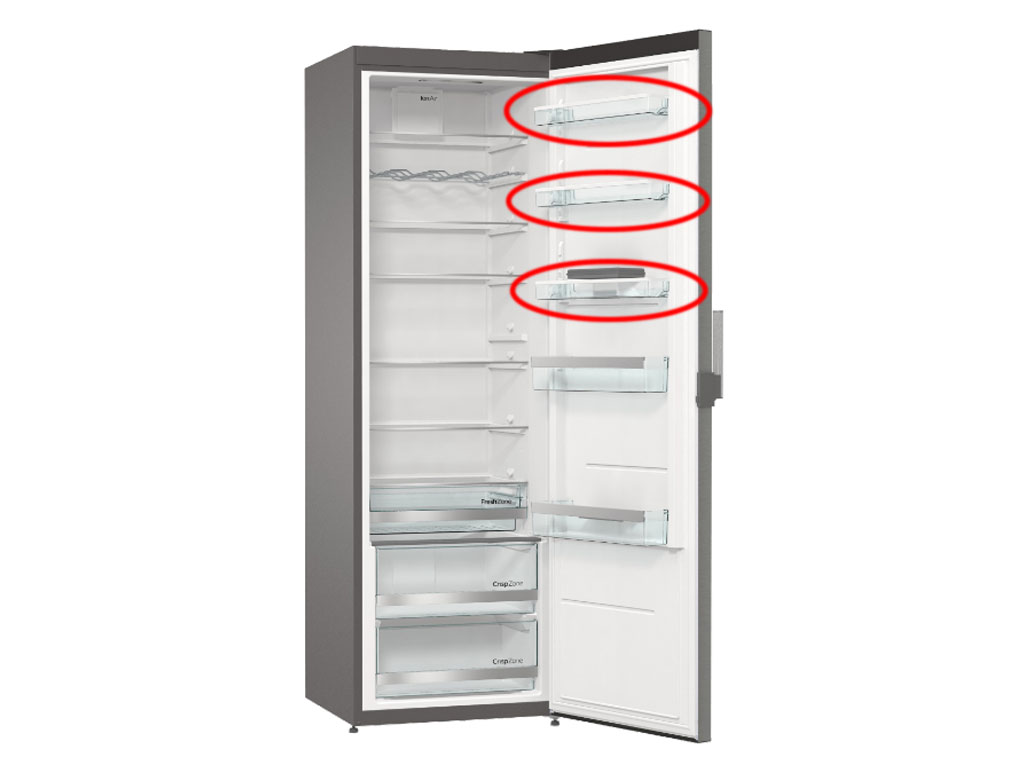 Police do dveří lednice HZF3369E GORENJE 510850, 510818, 813037