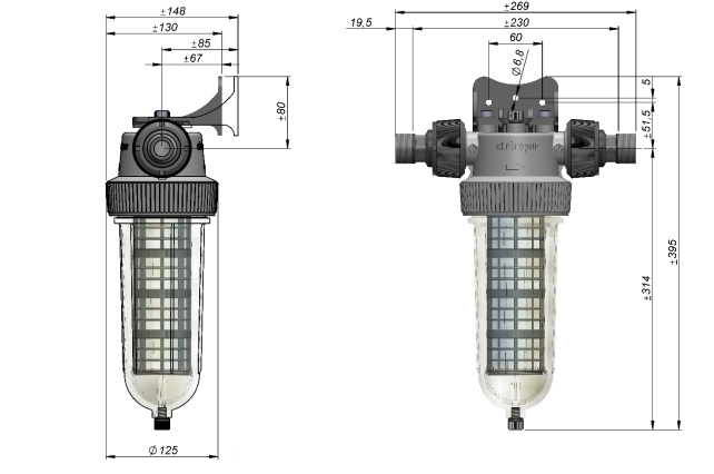 Potrubní filtr na vodu Cintropur NW25 1"