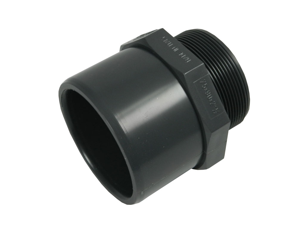 Přechodka lepení/lepení-vnější závit PVC       20/25-3/4"