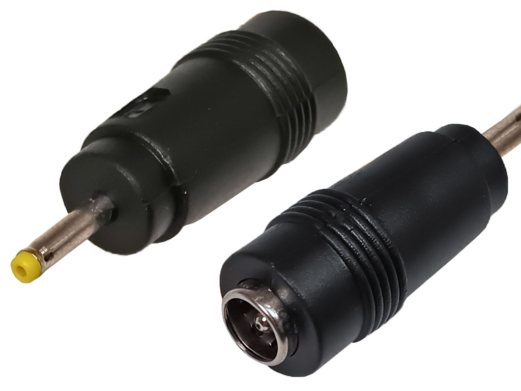 Přechodka napájecí konektor HSWA 5.5 x 2.1 mm na 2.3 x 1.0 mm