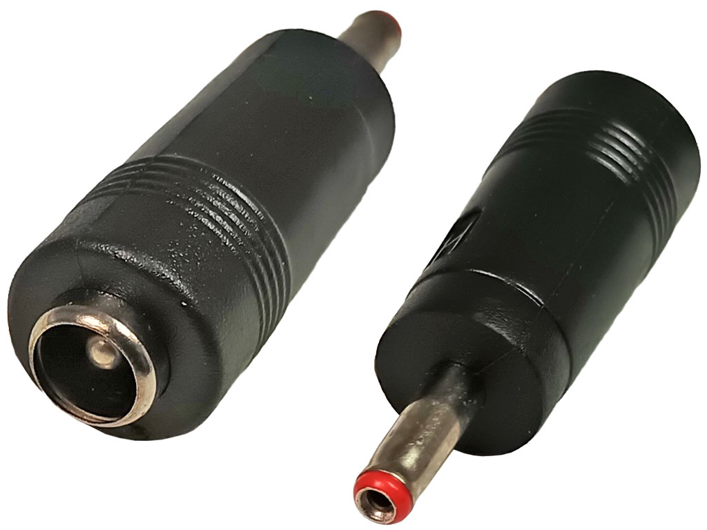 Přechodka napájecí konektor HSWA 5.5 x 2.1 mm na 3.5 x 1.35 mm