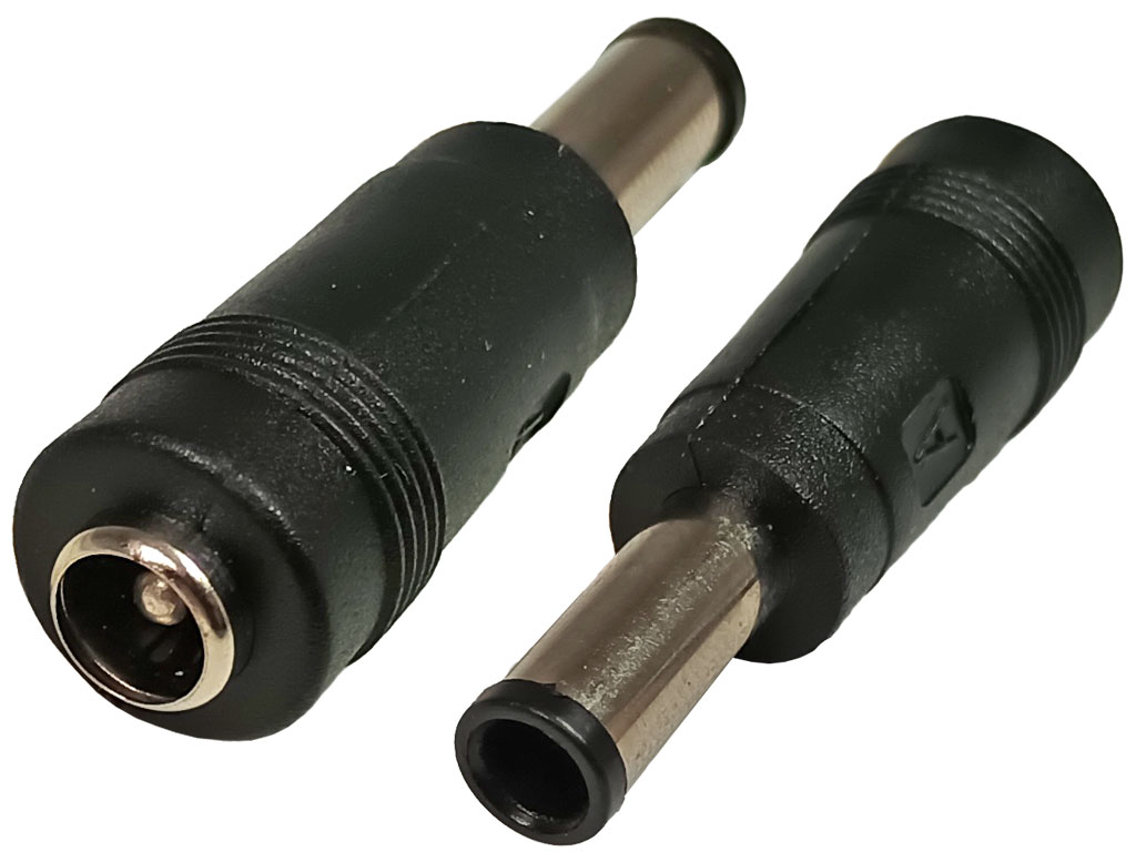 Přechodka napájecí konektor, se středovým pinem HSWA 5.5 x 2.1 mm na  6.0 x 4.2 mm se středovým pinem 1.4 mm