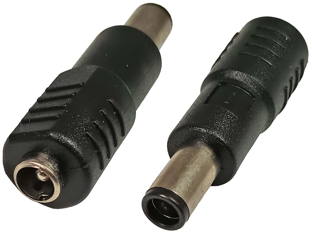 Přechodka napájecí konektor, se středovým pinem HSWA 5.5 x 2.1 mm na 7.4 x 5.0 mm se středovým pinem