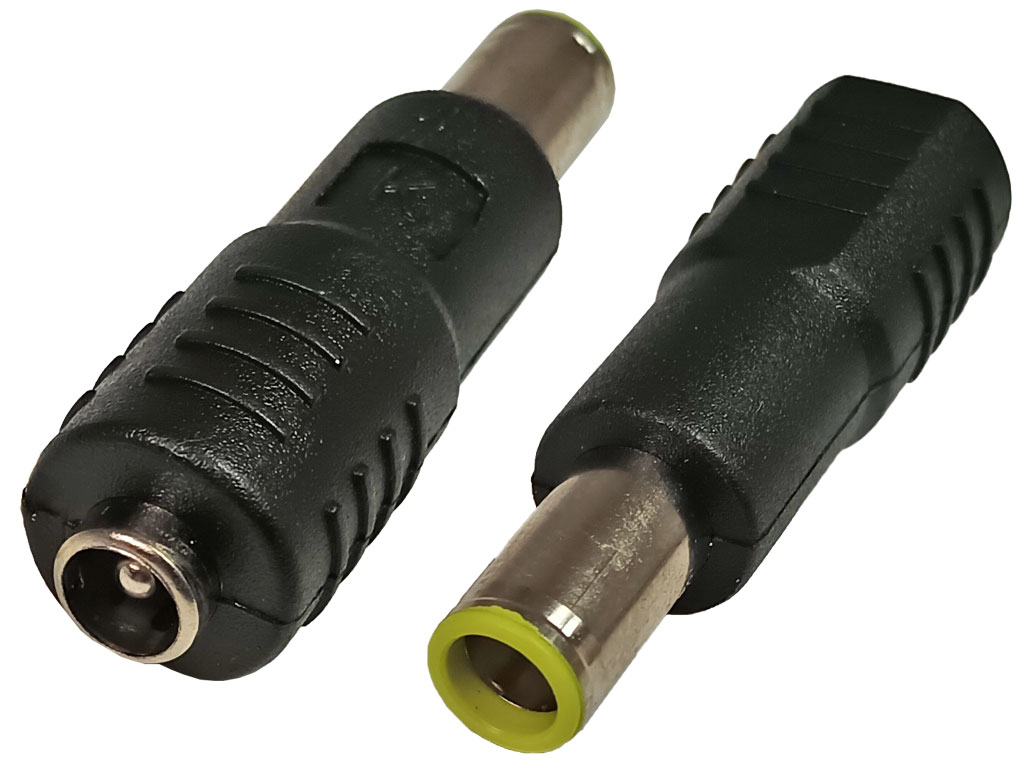 Přechodka napájecí konektor, se středovým pinem HSWA 5.5 x 2.1 mm na 7.9 x 5.5 mm se středovým pinem 